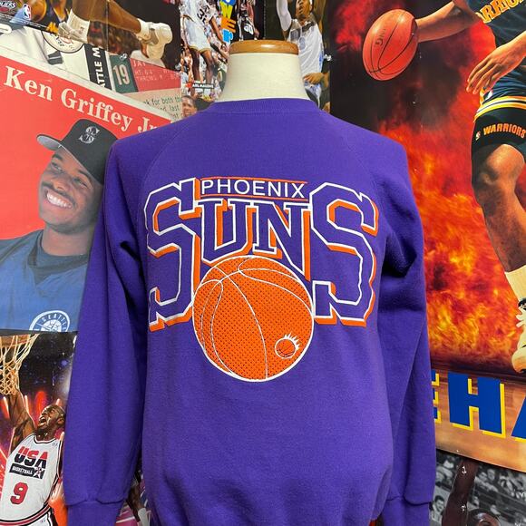 Vintage Phoenix Suns 80s‎ NBA Crewneck Pullover Sweatshirt - Picture 1 of 6